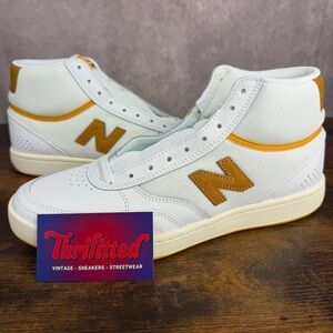 NEW New Balance Numeric 440 High White Yellow Size 11 NM440HJR Men’s Sneakers OG